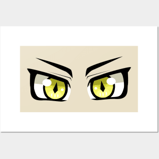 Anime Eyes snake yellow Posters and Art